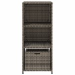 vidaXL Dulap depozitare de grădină, gri, 50x55x115 cm, poliratan vidaXL Dulap depozitare de grădină, gri, 50x55x115 cm, poliratan