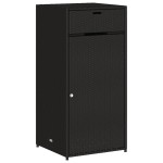 vidaXL Dulap depozitare de grădină, negru, 55x55x111 cm, poliratan vidaXL Dulap depozitare de grădină, negru, 55x55x111 cm, poliratan