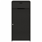 vidaXL Dulap depozitare de grădină, negru, 55x55x111 cm, poliratan vidaXL Dulap depozitare de grădină, negru, 55x55x111 cm, poliratan
