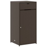 vidaXL Dulap depozitare de grădină, maro, 55x55x111 cm, poliratan vidaXL Dulap depozitare de grădină, maro, 55x55x111 cm, poliratan