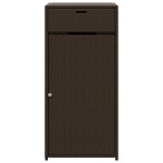 vidaXL Dulap depozitare de grădină, maro, 55x55x111 cm, poliratan vidaXL Dulap depozitare de grădină, maro, 55x55x111 cm, poliratan