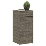vidaXL Dulap depozitare de grădină, gri, 55x55x111 cm, poliratan vidaXL Dulap depozitare de grădină, gri, 55x55x111 cm, poliratan