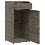 vidaXL Dulap depozitare de grădină, gri, 55x55x111 cm, poliratan vidaXL Dulap depozitare de grădină, gri, 55x55x111 cm, poliratan