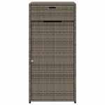 vidaXL Dulap depozitare de grădină, gri, 55x55x111 cm, poliratan vidaXL Dulap depozitare de grădină, gri, 55x55x111 cm, poliratan