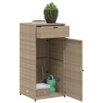 vidaXL Dulap depozitare de grădină, bej, 55x55x111 cm, poliratan vidaXL Dulap depozitare de grădină, bej, 55x55x111 cm, poliratan