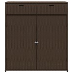 vidaXL Dulap depozitare de grădină, maro, 105x55x113 cm, poliratan vidaXL Dulap depozitare de grădină, maro, 105x55x113 cm, poliratan