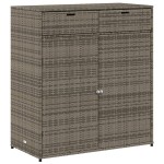 vidaXL Dulap depozitare de grădină, gri, 105x55x113 cm, poliratan vidaXL Dulap depozitare de grădină, gri, 105x55x113 cm, poliratan