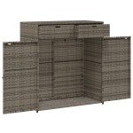 vidaXL Dulap depozitare de grădină, gri, 105x55x113 cm, poliratan vidaXL Dulap depozitare de grădină, gri, 105x55x113 cm, poliratan
