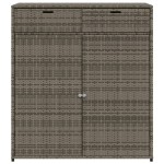 vidaXL Dulap depozitare de grădină, gri, 105x55x113 cm, poliratan vidaXL Dulap depozitare de grădină, gri, 105x55x113 cm, poliratan