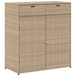 vidaXL Dulap depozitare de grădină, bej, 105x55x113 cm, poliratan vidaXL Dulap depozitare de grădină, bej, 105x55x113 cm, poliratan