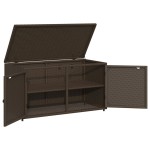 vidaXL Dulap depozitare de grădină, maro, 110x55x60,5 cm, poliratan vidaXL Dulap depozitare de grădină, maro, 110x55x60,5 cm, poliratan