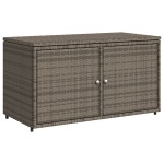 vidaXL Dulap depozitare de grădină, gri, 110x55x60,5 cm, poliratan vidaXL Dulap depozitare de grădină, gri, 110x55x60,5 cm, poliratan