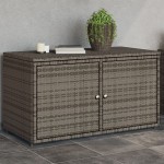 vidaXL Dulap depozitare de grădină, gri, 110x55x60,5 cm, poliratan vidaXL Dulap depozitare de grădină, gri, 110x55x60,5 cm, poliratan