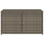 vidaXL Dulap depozitare de grădină, gri, 110x55x60,5 cm, poliratan vidaXL Dulap depozitare de grădină, gri, 110x55x60,5 cm, poliratan