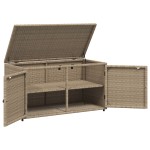 vidaXL Dulap depozitare de grădină, bej, 110x55x60,5 cm, poliratan vidaXL Dulap depozitare de grădină, bej, 110x55x60,5 cm, poliratan