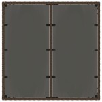 vidaXL Masă de grădină cu blat din sticlă, maro, 90x90x75cm, poliratan vidaXL Masă de grădină cu blat din sticlă, maro, 90x90x75cm, poliratan