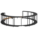 vidaXL Înconjur pentru cadă hidromasaj cu depozitare și treaptă negru vidaXL Înconjur pentru cadă hidromasaj cu depozitare și treaptă negru