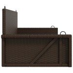 vidaXL Bancă de balansoar, maro, 119x56x48 cm, poliratan vidaXL Bancă de balansoar, maro, 119x56x48 cm, poliratan