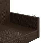 vidaXL Bancă de balansoar, maro, 119x56x48 cm, poliratan vidaXL Bancă de balansoar, maro, 119x56x48 cm, poliratan