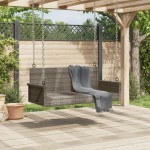 vidaXL Bancă de balansoar, gri, 119x56x48 cm, poliratan vidaXL Bancă de balansoar, gri, 119x56x48 cm, poliratan