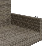 vidaXL Bancă de balansoar, gri, 119x56x48 cm, poliratan vidaXL Bancă de balansoar, gri, 119x56x48 cm, poliratan