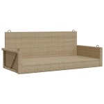vidaXL Bancă de balansoar, bej, 119x56x48 cm, poliratan vidaXL Bancă de balansoar, bej, 119x56x48 cm, poliratan