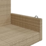 vidaXL Bancă de balansoar, bej, 119x56x48 cm, poliratan vidaXL Bancă de balansoar, bej, 119x56x48 cm, poliratan
