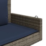 vidaXL Balansoar cu perne gri 119x56x48 cm, poliratan vidaXL Balansoar cu perne gri 119x56x48 cm, poliratan