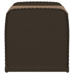 vidaXL Bancă de depozitare cu pernă, maro, 80x51x52 cm, poliratan vidaXL Bancă de depozitare cu pernă, maro, 80x51x52 cm, poliratan