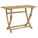 vidaXL Masă de grădină pliabilă, 110x55x75 cm, lemn masiv de acacia