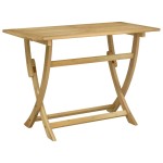 vidaXL Masă de grădină pliabilă, 110x55x75 cm, lemn masiv de acacia