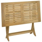 vidaXL Masă de grădină pliabilă, 110x55x75 cm, lemn masiv de acacia