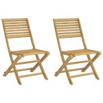 vidaXL Scaune grădină pliante 2 buc. 48,5x61,5x87 cm lemn masiv acacia vidaXL Scaune grădină pliante 2 buc. 48,5x61,5x87 cm lemn masiv acacia