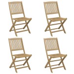 vidaXL Scaune de grădină pliante, 4 buc. 57x49x90 cm lemn masiv acacia vidaXL Scaune de grădină pliante, 4 buc. 57x49x90 cm lemn masiv acacia