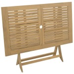 vidaXL Masă de grădină pliabilă, 120x70x75 cm, lemn masiv de acacia