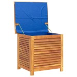 vidaXL Ladă depozitare grădină cu grilaj 60x50x56 cm lemn masiv acacia vidaXL Ladă depozitare grădină cu grilaj 60x50x56 cm lemn masiv acacia