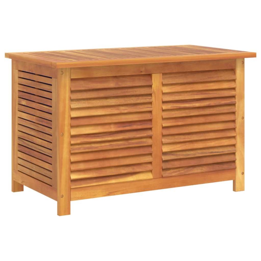 vidaXL Ladă depozitare grădină cu grilaj 90x50x56 cm lemn masiv acacia