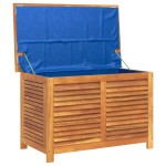 vidaXL Ladă depozitare grădină cu grilaj 90x50x56 cm lemn masiv acacia vidaXL Ladă depozitare grădină cu grilaj 90x50x56 cm lemn masiv acacia