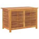 vidaXL Ladă depozitare grădină cu grilaj 90x50x56 cm lemn masiv acacia vidaXL Ladă depozitare grădină cu grilaj 90x50x56 cm lemn masiv acacia