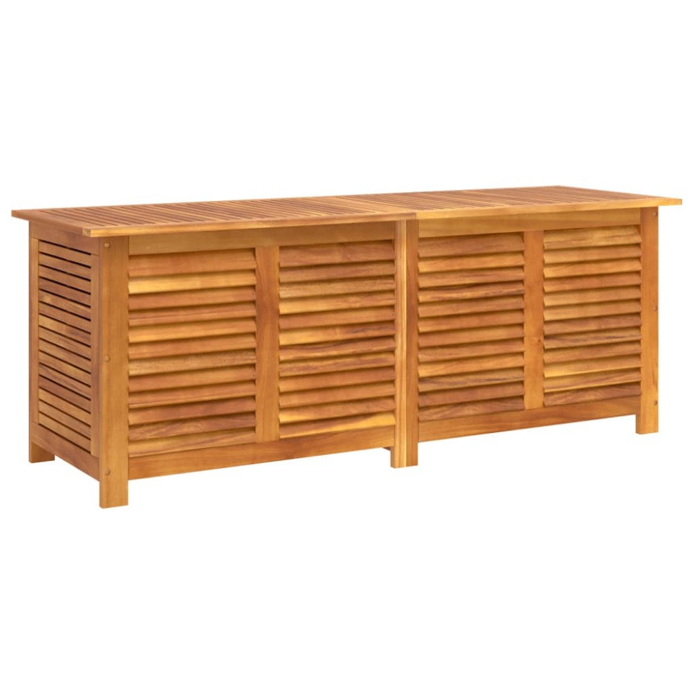vidaXL Ladă depozitare grădină cu grilaj 150x50x56cm lemn masiv acacia