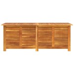 vidaXL Ladă depozitare grădină cu grilaj 150x50x56cm lemn masiv acacia vidaXL Ladă depozitare grădină cu grilaj 150x50x56cm lemn masiv acacia