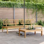 vidaXL Set canapele mijloc paleți de grădină 2 buc. lemn masiv acacia vidaXL Set canapele mijloc paleți de grădină 2 buc. lemn masiv acacia