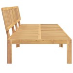 vidaXL Set canapele mijloc paleți de grădină 2 buc. lemn masiv acacia vidaXL Set canapele mijloc paleți de grădină 2 buc. lemn masiv acacia