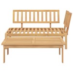 vidaXL Set canapea din paleți de grădină, 2 piese, lemn masiv acacia vidaXL Set canapea din paleți de grădină, 2 piese, lemn masiv acacia