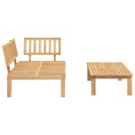vidaXL Set canapea din paleți de grădină, 2 piese, lemn masiv acacia vidaXL Set canapea din paleți de grădină, 2 piese, lemn masiv acacia