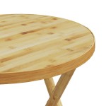 vidaXL Masă de grădină pliabilă, Ø55x75 cm, bambus vidaXL Masă de grădină pliabilă, Ø55x75 cm, bambus
