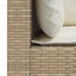 vidaXL Canapele de colț de grădină cu perne, 2 buc., bej, poliratan vidaXL Canapele de colț de grădină cu perne, 2 buc., bej, poliratan