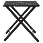 vidaXL Set mobilier de grădină, pliabil, 5 piese, negru, poliratan