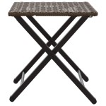 vidaXL Set mobilier de grădină, pliabil, 5 piese, maro, poliratan