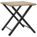 vidaXL Set mobilier de grădină, pliabil, 5 piese, bej, poliratan
